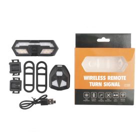 Remote Control Steering Tail Light USB Charging Waterproof Highlight With Horn Warning