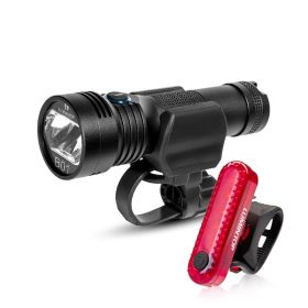 Multifunctional Bicycle Light Car Headlight USB Charging Strong Light Flashlight (Option: B)