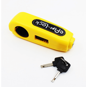 Caps Motorcycle and Scooter Security Lock (Color: Yellow)