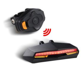 Smart LED Wireless Tail Light (Option: Yellow button)