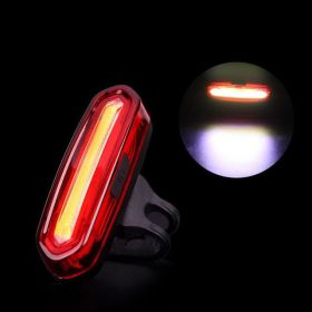 Waterproof bicycle tail light (Option: White-USB)