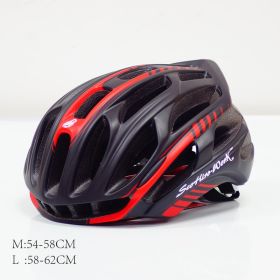 Mountain Biking Helmet Men And Women Scorpio Helmet (Option: BlackÂ Red-M)