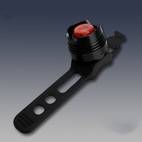 High Brightness Gem Aluminum Alloy Bicycle Taillight (Color: Black)