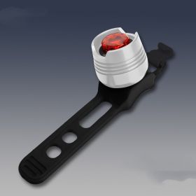 High Brightness Gem Aluminum Alloy Bicycle Taillight (Color: Silver)