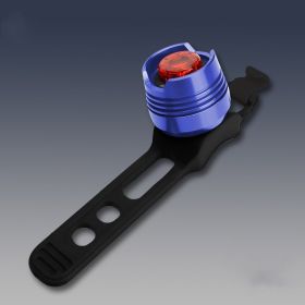 High Brightness Gem Aluminum Alloy Bicycle Taillight (Color: Blue)