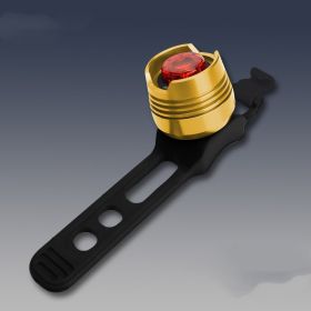 High Brightness Gem Aluminum Alloy Bicycle Taillight (Color: Yellow)