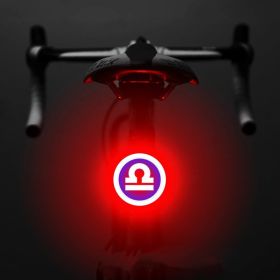 Bicycle Intelligent Auto Brake Sensor Light Waterproof LED Rechargeable Bicycle Tail Light Bike Accessories Bike Light Mount (Option: L)