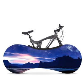 Bicycle Dust Cover, Wheel Cover, Elastic Dust Cover, Starry Sky Series (Option: K-One size)