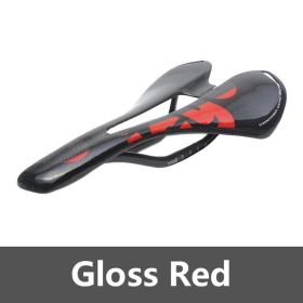 Ullicyc 2019 Newest colorful toplevel mountain bike full carbon saddleroad bicycle saddleMTB or Road partsZD143free ship (Option: Gloss Red)
