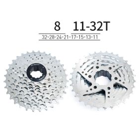 Mtb Sports Mountain Road Bike Flywheel  Speed Lightweight Large Gear Anti-rust Bicycle Accessories (Option: 8-Silver)