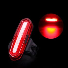 Waterproof bicycle tail light (Option: Red-USB)