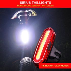 Two-color bicycle tail light (Color: White)