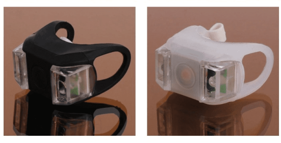 Mountain bike warning led taillights headlights binoculars riding equipment (Option: White-A)