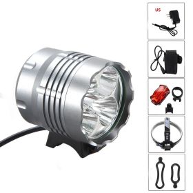 LED Mountain Bike Headlight 5T6 Bicycle Light (Option: 1 5T6 4 USA)