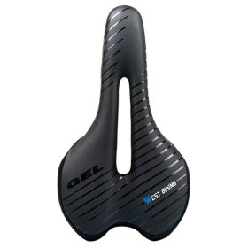 Mountain bike seat with taillight (Color: Blue)