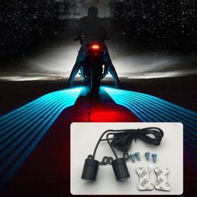 Electric Car Carpet Lamp Wing Projection Lamp (Color: GReen)