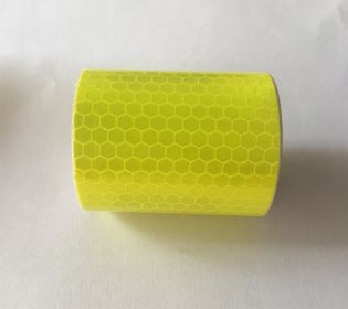 Adhesive crystal color grid reflective film (Option: Yello-5x3m)