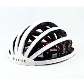 Ultralight Folding Bicycle Helmet Portable Road Bike Mountain Bike Outdoor Sports Mountain Hiking Equipment (Option: White-M)