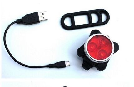 Warning light set tail light riding accessories (Option: Red-USB)