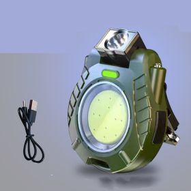 Cap Clip Lamp Outdoor Multi-function Clip Cap Working LED Light Keychain (Color: GReen)