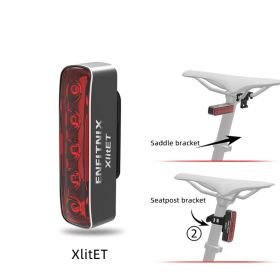 Taillights Seat Cushion, Double Brackets, Night Bike Taillights (Option: XlitET-USB)