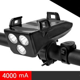 Multifunctional bicycle headlight (Option: Black-4000mA)