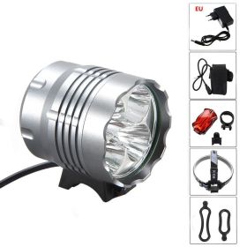 LED Mountain Bike Headlight 5T6 Bicycle Light (Option: 1 5T6 4 Europe)
