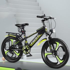 Single Pupil Shock Absorbing Variable Speed Mountain Bike (Option: Green-3 Style-20inch)