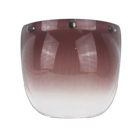 Windproof Universal Retro Helmet Bubble Goggles (Option: Single lens Tea gradient)