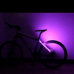 Bicycle Warning Rack Decoration Taillight (Color: Pink)