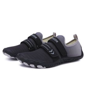 Fitness Yoga Outdoor Large Size Hiking Shoes (Option: A05 black-43)